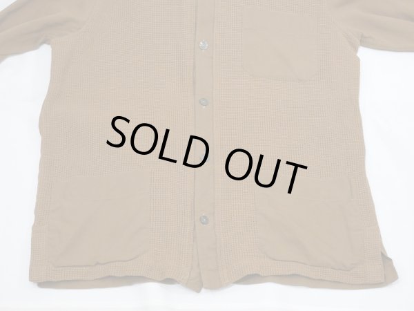 画像6: 50〜60'ｓnoabi SPORT FRONT MESH SHARK ITALIAN COLLAR COTTON SHIRT (6)