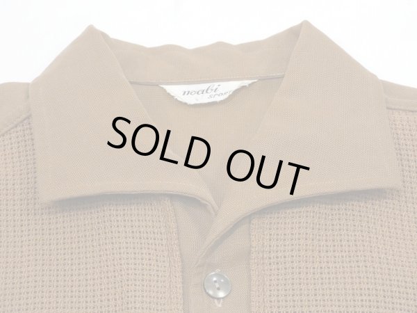 画像4: 50〜60'ｓnoabi SPORT FRONT MESH SHARK ITALIAN COLLAR COTTON SHIRT (4)