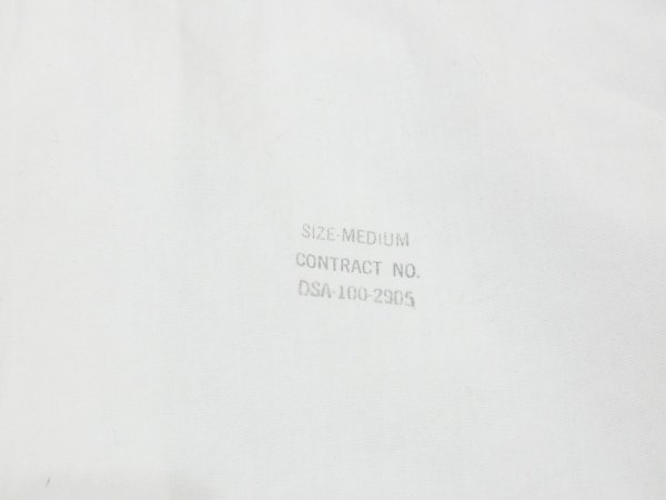 画像7: 60s US NAVY USN WHITE COTTON UTILITY SHIRT (7)