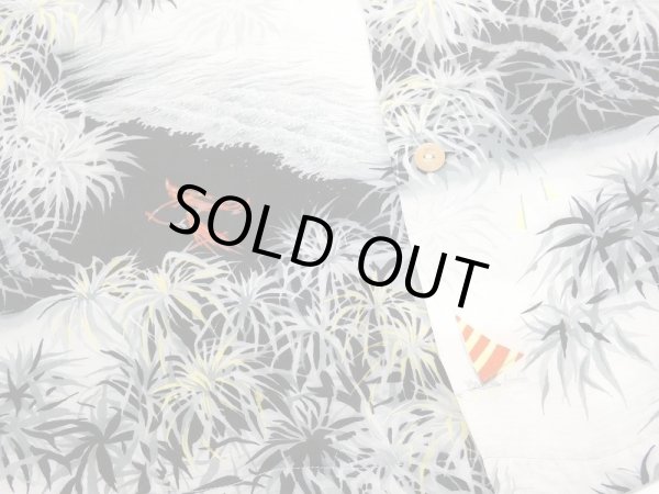 画像7: 50s POLYNESIAN Sprtswear ALLOVER PATTERN RAYON HAWAIIAN SHIRT ALOHA (7)