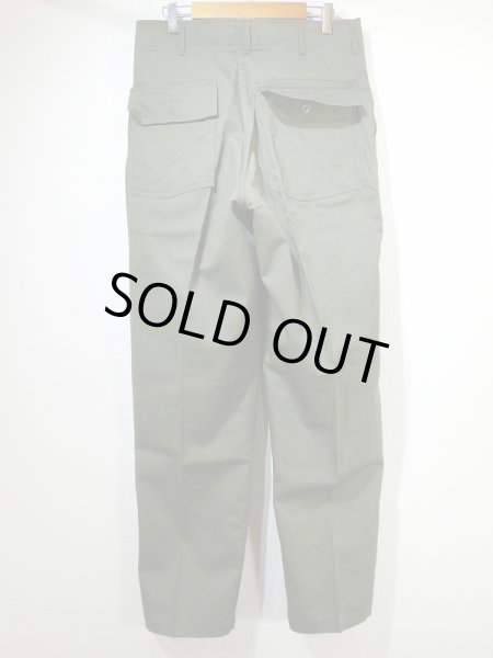 画像2: 80's US ARMY OG-507 UTILITY TROUSERS BAKER PANTS DEAD STOCK (2)