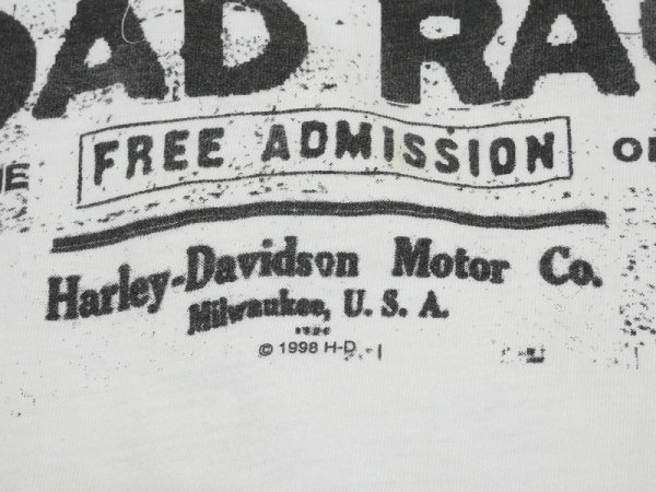 画像7: 90's HARLEY DAVIDSON OFFICIAL MOTORCYCLE ROAD RACE PRINT T-SHIRT (7)