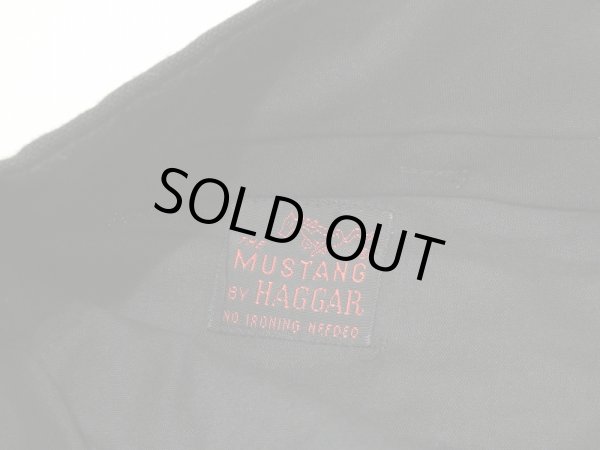 画像7: ~ 70's THE MUSTANG BY HAGGAR BLACK TAPERED SLACKS PANTS (7)