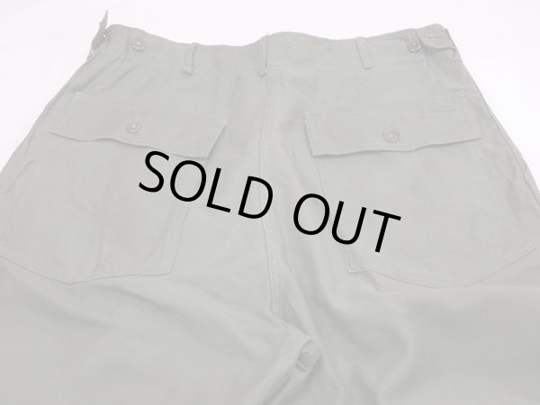 画像12: 50's US ARMY OG-107 COTTON SATEEN UTILITY BAKER PANTS DEAD STOCK ? (12)