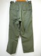 画像2: 50's US ARMY OG-107 COTTON SATEEN UTILITY BAKER PANTS DEAD STOCK ? (2)