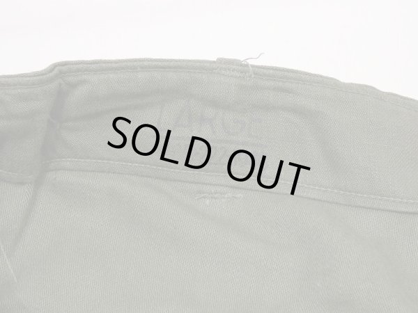 画像7: 50's US ARMY OG-107 COTTON SATEEN UTILITY BAKER PANTS DEAD STOCK ? (7)