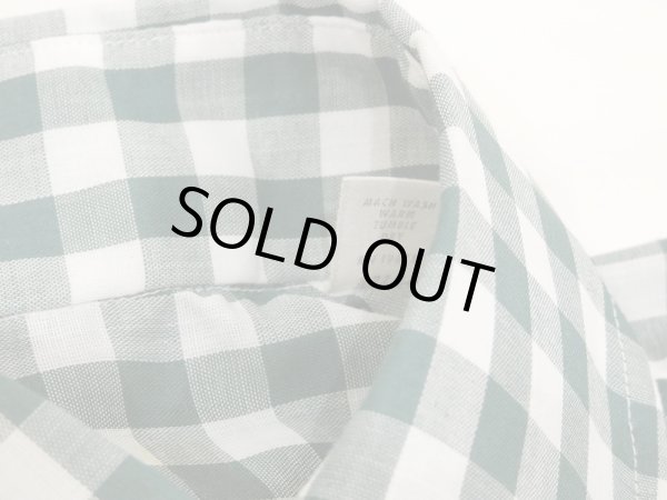 画像5: 60〜70's UNKNOWN Oxford Industries Inc ？ GINGHAM CHECK BUTTON DOWN BD SHIRT DEAD STOCK (5)