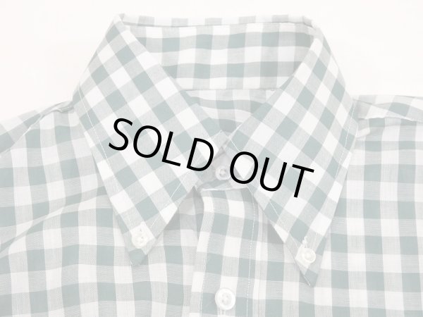 画像3: 60〜70's UNKNOWN Oxford Industries Inc ？ GINGHAM CHECK BUTTON DOWN BD SHIRT DEAD STOCK (3)