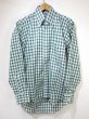 画像1: 60〜70's UNKNOWN Oxford Industries Inc ？ GINGHAM CHECK BUTTON DOWN BD SHIRT DEAD STOCK (1)