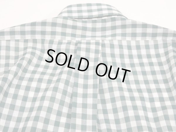 画像11: 60〜70's UNKNOWN Oxford Industries Inc ？ GINGHAM CHECK BUTTON DOWN BD SHIRT DEAD STOCK (11)