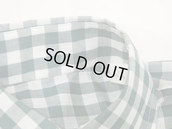 画像4: 60〜70's UNKNOWN Oxford Industries Inc ？ GINGHAM CHECK BUTTON DOWN BD SHIRT DEAD STOCK (4)