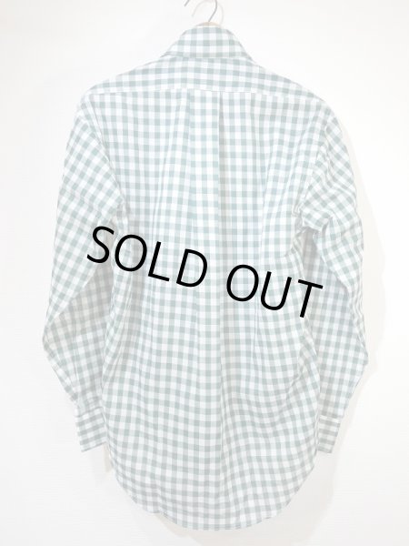 画像2: 60〜70's UNKNOWN Oxford Industries Inc ？ GINGHAM CHECK BUTTON DOWN BD SHIRT DEAD STOCK (2)