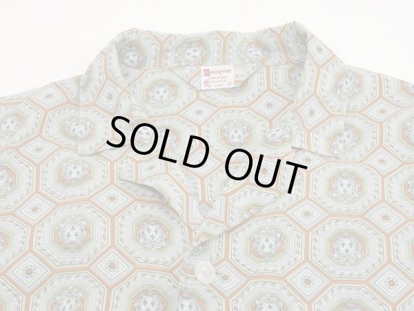 画像4: 50's Munsingwear ALL OVER PATTERN PAJAMA SHIRT (4)