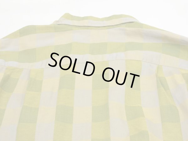 画像9: 60s Ridgeway BLOCK CHECK COTTON BOX SHIRT (9)
