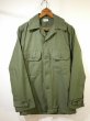 画像1: 60's US ARMY COTTON SATEEN OG-107 UTILITY SHIRT 2nd TYPE DEAD STOCK (1)