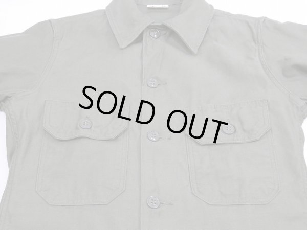 画像5: 60's US ARMY COTTON SATEEN OG-107 UTILITY SHIRT 2nd TYPE DEAD STOCK (5)