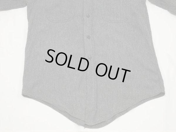 画像8: 50s 60s DOUBLE RINGER SALT&PEPPER BLACK CHAMBRAY SHIRT (8)