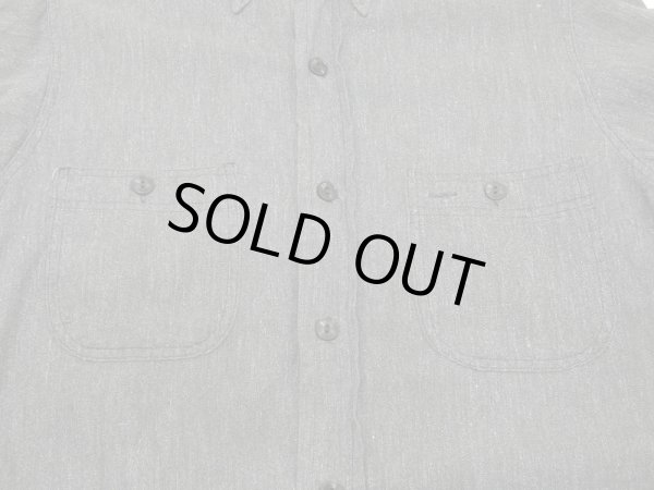 画像6: 50s 60s DOUBLE RINGER SALT&PEPPER BLACK CHAMBRAY SHIRT (6)