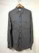 画像1: 50s 60s DOUBLE RINGER SALT&PEPPER BLACK CHAMBRAY SHIRT (1)