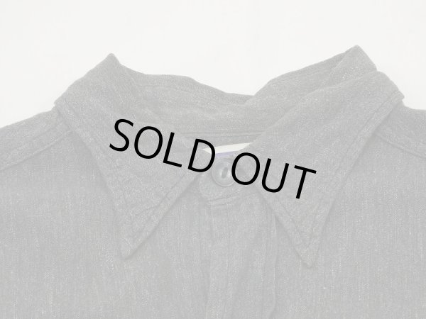 画像4: 50s 60s DOUBLE RINGER SALT&PEPPER BLACK CHAMBRAY SHIRT (4)