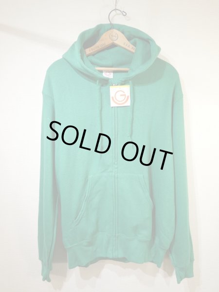 画像1: 80s Gearing Up FULL ZIP SWEAT PARKA HOODED MADE IN USA DEAD STOCK (1)