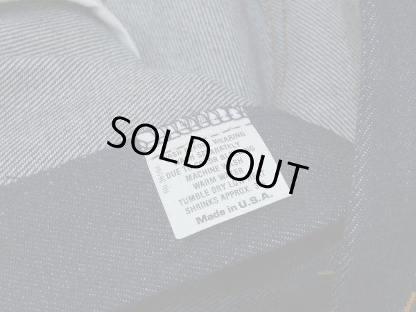 画像7: 70s UNKNOWN RIGID DENIM PANTS MADE IN USA DEAD STOCK NOS (7)