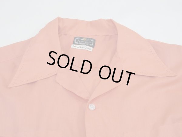 画像4: 70s durable press OPEN COLLAR BOX SHIRT with HAND STITCH (4)