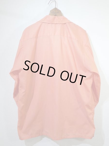 画像2: 70s durable press OPEN COLLAR BOX SHIRT with HAND STITCH (2)