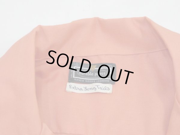 画像3: 70s durable press OPEN COLLAR BOX SHIRT with HAND STITCH (3)