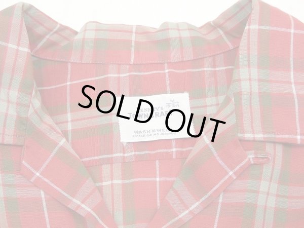 画像3: 60s PENNEY'S TOWN CRAFT PLAID OPEN COLLAR BOX SHIRT (3)