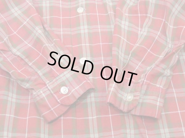 画像8: 60s PENNEY'S TOWN CRAFT PLAID OPEN COLLAR BOX SHIRT (8)
