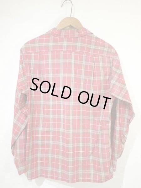 画像2: 60s PENNEY'S TOWN CRAFT PLAID OPEN COLLAR BOX SHIRT (2)