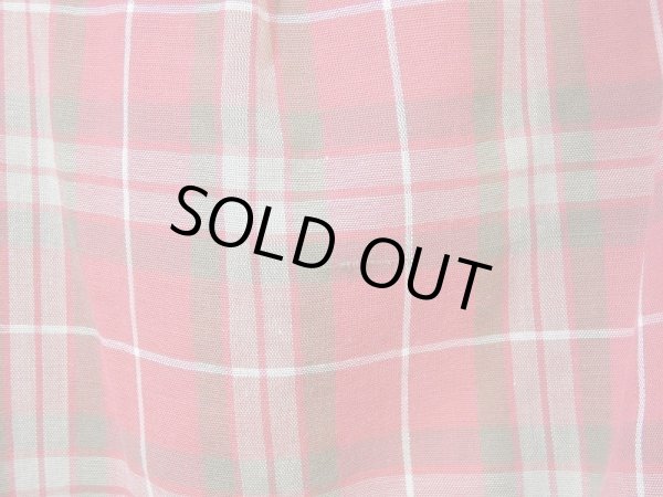 画像10: 60s PENNEY'S TOWN CRAFT PLAID OPEN COLLAR BOX SHIRT (10)