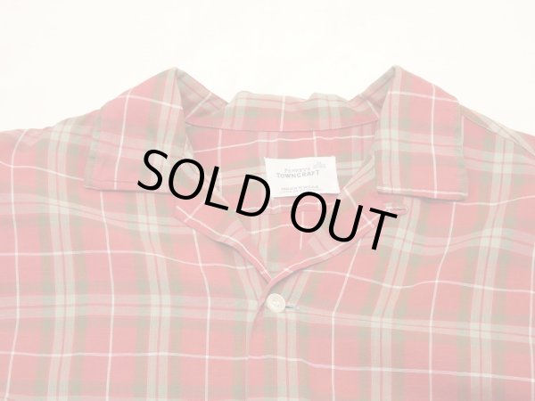 画像4: 60s PENNEY'S TOWN CRAFT PLAID OPEN COLLAR BOX SHIRT (4)