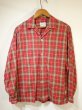 画像1: 60s PENNEY'S TOWN CRAFT PLAID OPEN COLLAR BOX SHIRT (1)