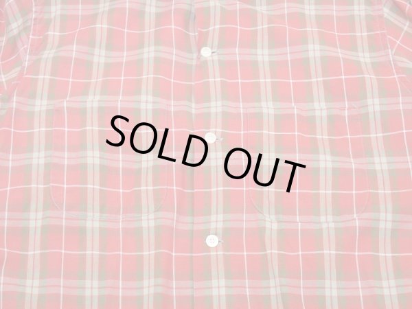 画像6: 60s PENNEY'S TOWN CRAFT PLAID OPEN COLLAR BOX SHIRT (6)