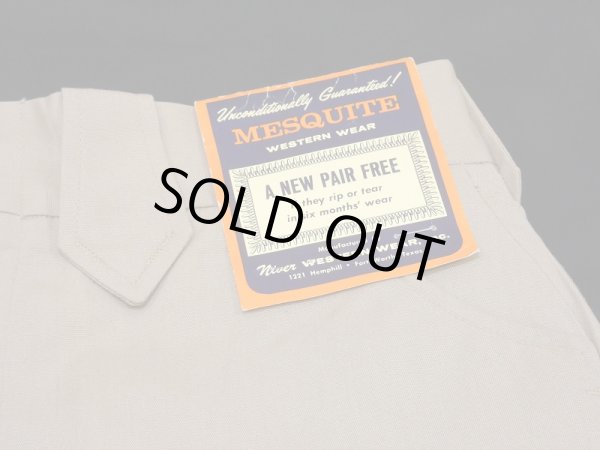 画像6: 60s MESQUITE POPLIN WESTERN RANCH SLACKS PANTS DEAD STOCK (6)