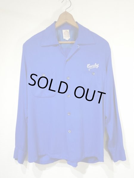 画像2: 50s CALI-FAME EMBROIDERED RAYON BOWLING SHIRT (2)