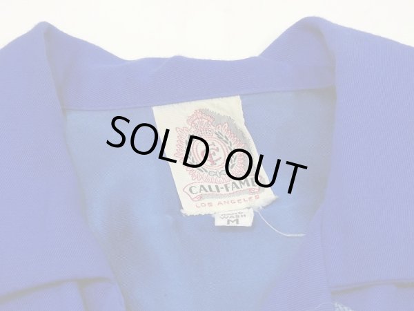 画像3: 50s CALI-FAME EMBROIDERED RAYON BOWLING SHIRT (3)