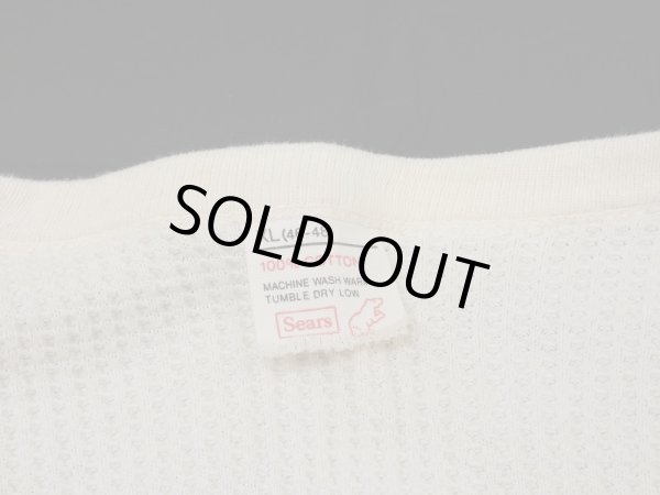 画像3: 〜 70s Sears ALL COTTON THERMAL LONG SLEEVE L/S T-SHIRT XL (3)