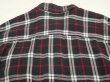 画像9: ~ 70s Gimbels Own BLACK×WHITE×RED PLAID RAYON BOX SHIRT (9)