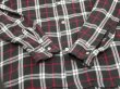 画像8: ~ 70s Gimbels Own BLACK×WHITE×RED PLAID RAYON BOX SHIRT (8)