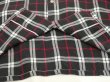 画像7: ~ 70s Gimbels Own BLACK×WHITE×RED PLAID RAYON BOX SHIRT (7)