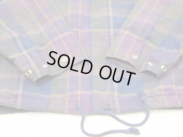 画像10: 80s 90s OLD GAP COTTON PLAID PULLOVER PARKA  ANORAK (10)