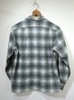 画像2: 50s Pendleton OMBRE SHADOW CHECK WOOL OPEN COLLAR SHIRT (2)