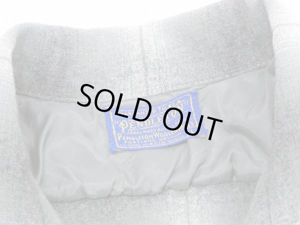 画像3: 50s Pendleton OMBRE SHADOW CHECK WOOL OPEN COLLAR SHIRT (3)