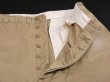 画像6: 50s US ARMY COTTON KHAKI SHADE 1 CHINO TROUSERS PANTS (6)