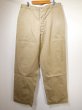 画像1: 50s US ARMY COTTON KHAKI SHADE 1 CHINO TROUSERS PANTS (1)