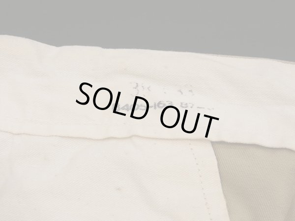 画像7: 50s US ARMY COTTON KHAKI SHADE 1 CHINO TROUSERS PANTS (7)