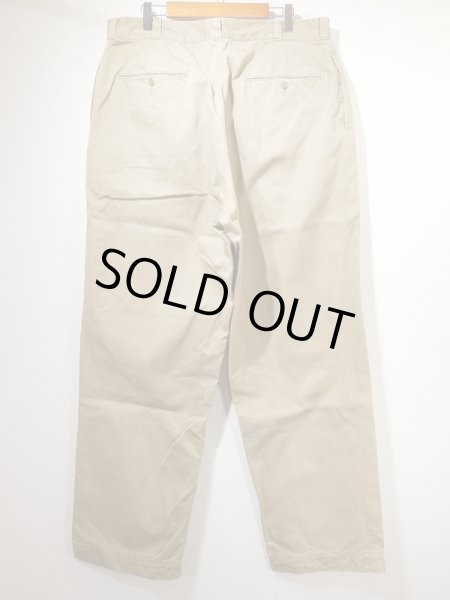 画像2: 50s US ARMY COTTON KHAKI SHADE 1 CHINO TROUSERS PANTS (2)